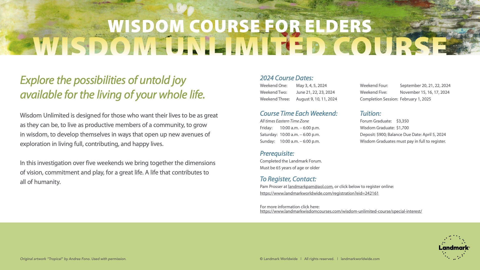 Special Interest 2024 Landmark Wisdom