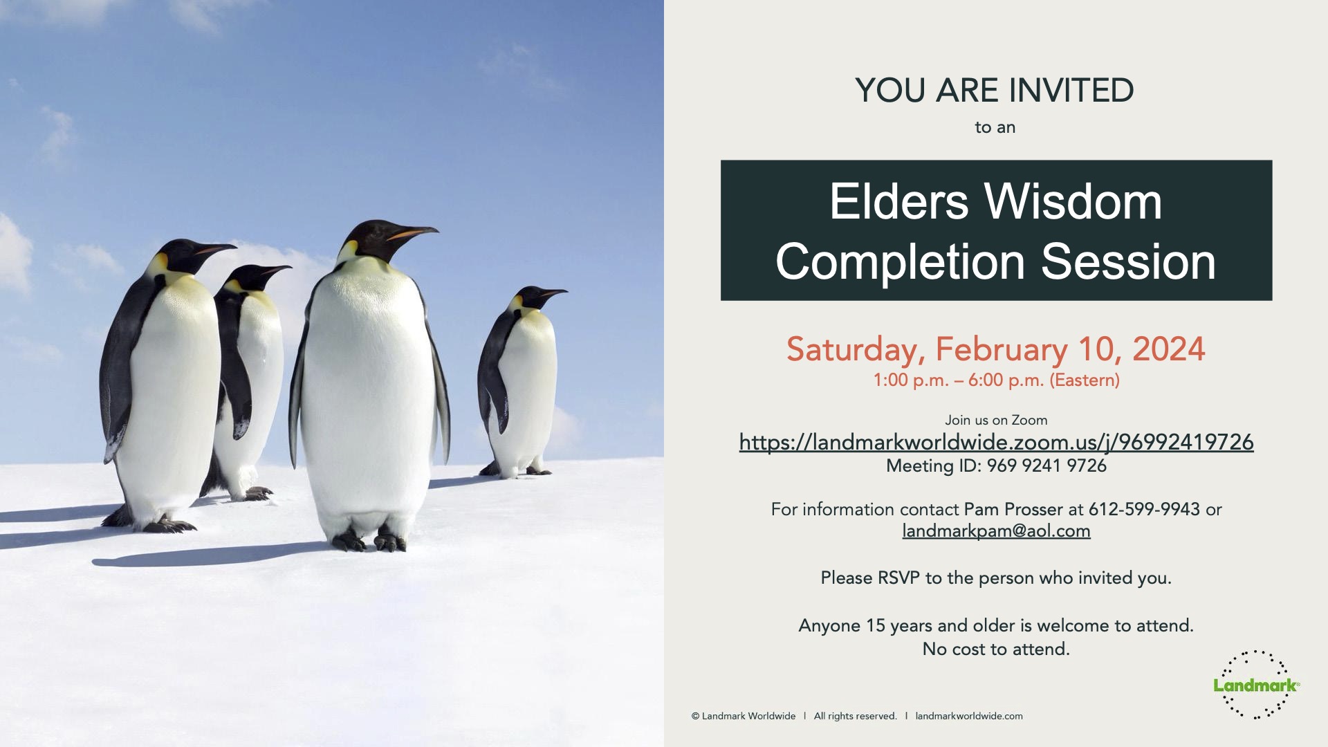 Landmark Wisdom Community Gatherings, Landmark Wisdom Community Events Landmark Wisdom Community Gatherings, Landmark Wisdom Community Events