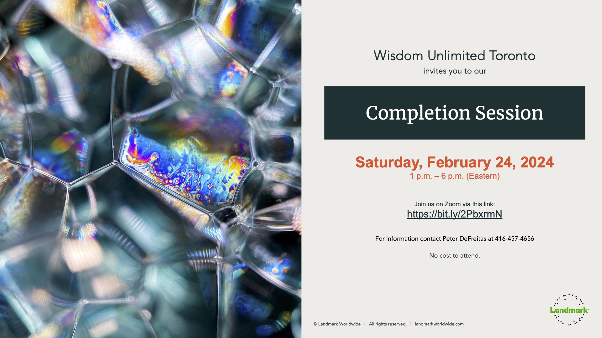 Landmark Wisdom Community Gatherings, Landmark Wisdom Community Events Landmark Wisdom Community Gatherings, Landmark Wisdom Community Events